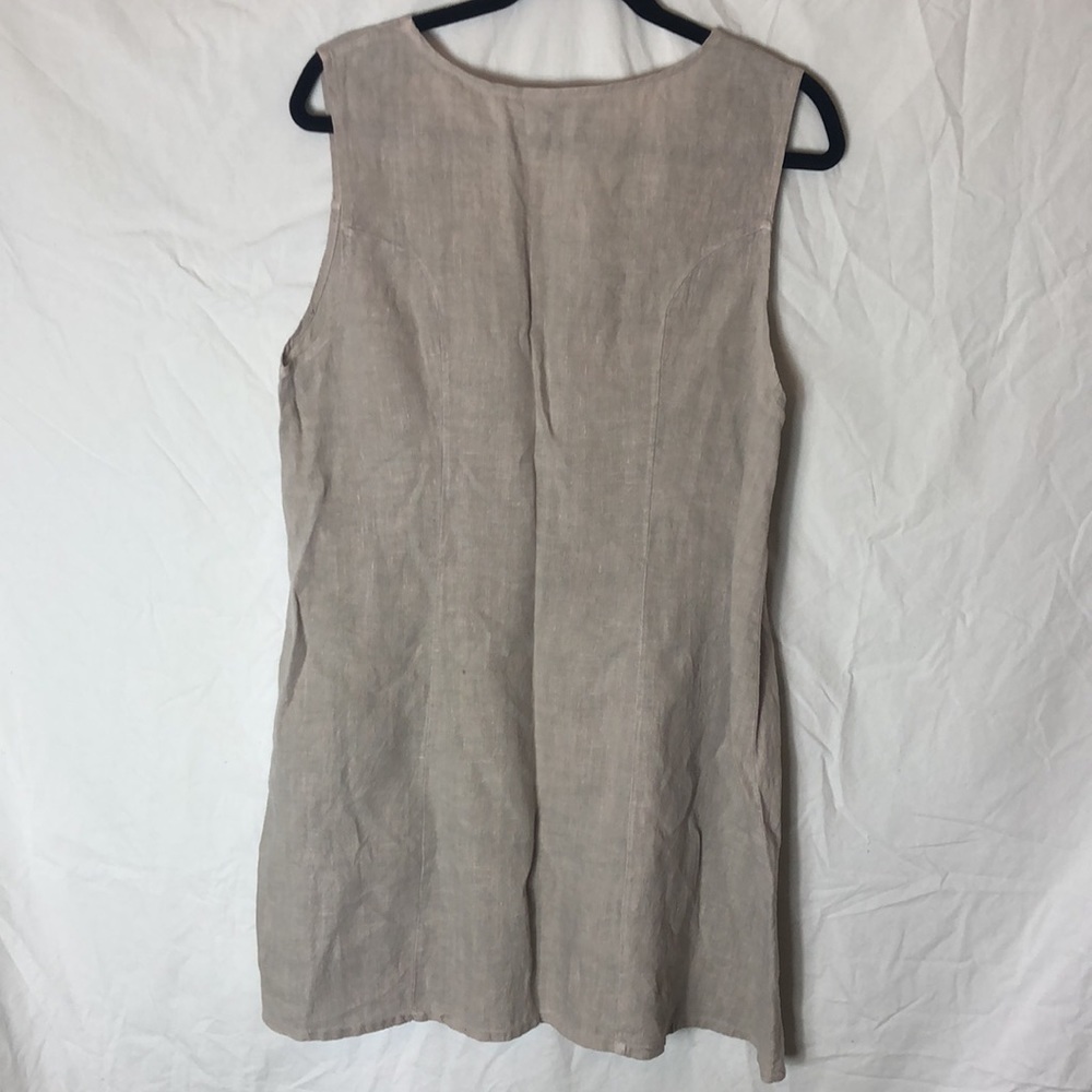 Aly Wear 100% Linen Dress (C) - Picture 4 of 9